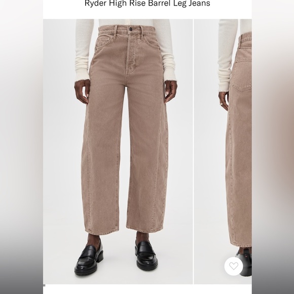 Veronica Beard Ryder Saddle Ankle High Rise in Ecru - Picture 2 of 8